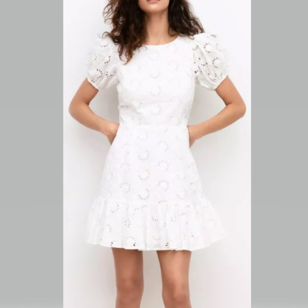 Yumi Kim Alicia Dress Pixie Eyelet White Size S NWT